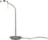 Moderne LED Schreibtischlampe MONZA dimmbar mit Flexarm, Silber, Höhe 57cm Bild 2