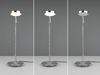 Moderne LED Schreibtischlampe MONZA dimmbar mit Flexarm, Silber, Höhe 57cm Bild 5