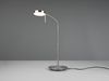 Moderne LED Schreibtischlampe MONZA dimmbar mit Flexarm, Silber, Höhe 57cm Bild 3