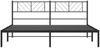 vidaXL Bettgestell mit Kopfteil, Metall, Schwarz, 200x200 cm Bild 5