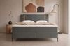Boxspringbett Titan - Samtstoff - graphit - 140x200 cm Bild 3