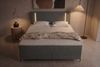 Boxspringbett Titan - Samtstoff - graphit - 140x200 cm Bild 5
