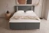 Boxspringbett Titan - Samtstoff - graphit - 140x200 cm Bild 4