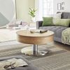 Couchtisch >SUVA< mit Stauraum, Asteiche furniert, Holzwerkstoff/ Metall - 40x79cm (HxD) Bild 2