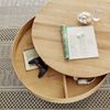Couchtisch >SUVA< mit Stauraum, Asteiche furniert, Holzwerkstoff/ Metall - 40x79cm (HxD) Bild 5
