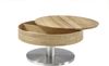 Couchtisch >SUVA< mit Stauraum, Asteiche furniert, Holzwerkstoff/ Metall - 40x79cm (HxD) Bild 3