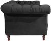 Chesterfield Sofa 2-Sitzer Kaylin Samtvelours schwarz Bild 3
