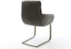 Freischwinger Abelia-Flex mit Armlehnen Materialmix Schwarz Freischwinger flach Effektfinish Titan Bild 5