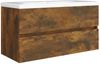 vidaXL Waschbeckenschrank Räuchereiche 90x38,5x45 cm Holzwerkstoff 815654 Bild 5