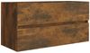 vidaXL Waschbeckenschrank Räuchereiche 90x38,5x45 cm Holzwerkstoff 815654 Bild 2