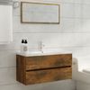 vidaXL Waschbeckenschrank Räuchereiche 90x38,5x45 cm Holzwerkstoff 815654 Bild 3