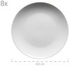 Mäser 931610 Kombiservice Barca für 8 Personen, Porzellan, weiß (1 Set, 68-teilig) Bild 2