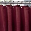 Waffel Duschvorhang + Metallringe 182x214cm Anti Schimmel Set Burgundy Bild 1