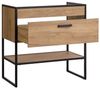 Waschbeckenunterschrank ATLANTA Eiche inkl. Waschbecken 80cm Bild 2