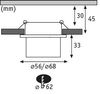 Paulmann No. 93376 LED Einbauleuchte Gil 6W IP44 2700K Weiß Schwarz 3-Stufen dimmbar Bild 3