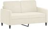 vidaXL 3-tlg. Sofagarnitur Creme Samt 3201942 Bild 4