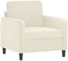 vidaXL 3-tlg. Sofagarnitur Creme Samt 3201942 Bild 3