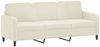 vidaXL 3-tlg. Sofagarnitur Creme Samt 3201942 Bild 5