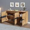 MODFU Sideboard mit 3 Türen & verstellbaren Einlegeböden (Kommode, Sofa-Beistellschrank, Anrichte, 1 St, Pflegeleichte Oberfläche), mit Soft-Close-Scharniere Bild 3