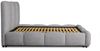 Polsterbett Doppelbett GRACIA 160x200cm Komplettset in Stoff Macau Grau Bild 5