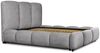 Polsterbett Doppelbett GRACIA 160x200cm Komplettset in Stoff Macau Grau Bild 4