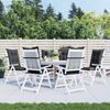 vidaXL Hochlehner-Auflagen 6 Stk. Melange Anthrazit 120x50x7 cm Stoff 4002345 Bild 3
