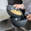 Koziol Schüssel Palsby M, Salatschüssel, Pastaschüssel, Kunststoff-Holz-Mix, Nature Ash Grey, 2 L, 7805701 Bild 2