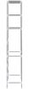 Badregal | Toilettenregal 3 Ablagen Silbern 53x28x169 cm Bild 5