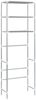 Badregal | Toilettenregal 3 Ablagen Silbern 53x28x169 cm Bild 4
