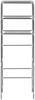 Badregal | Toilettenregal 3 Ablagen Silbern 53x28x169 cm Bild 3