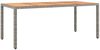 vidaXL 7-tlg. Garten-Bistro-Set mit Kissen Grau Poly Rattan 3277161 Bild 4