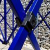 Pavillon faltbar 3×6 m – zusammenklappbar mit 3 Wänden - mit 3 Wänden - Orange Bild 2