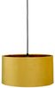LED Pendelleuchte Vintage mit Lampenschirm Samt Gelb / Gold, Ø 40cm Bild 4