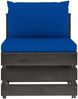 vidaXL Modulares Mittelsofa mit Kissen Grau Imprägniertes Holz 3068130 Bild 3
