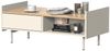 Couchtisch Velina Creme 100 x 50 cm mit 2 Schubladen Vicco Bild 5