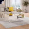 Couchtisch Velina Creme 100 x 50 cm mit 2 Schubladen Vicco Bild 3