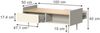 Couchtisch Velina Creme 100 x 50 cm mit 2 Schubladen Vicco Bild 2