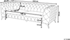 3-Sitzer Sofa Samtstoff dunkelblau SOTRA Bild 2