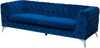 3-Sitzer Sofa Samtstoff dunkelblau SOTRA Bild 4