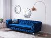 3-Sitzer Sofa Samtstoff dunkelblau SOTRA Bild 3