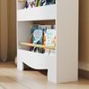 Kinder Bücherregal Bärendesign & Kippschutz - Schlankes Regal 15cm Breit Mit Schutzleisten Für 3-8 Jahre Bild 2