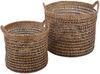 Rattan Korb Eda Braun mit Henkel M Bild 5
