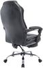 Bürostuhl MEDHA - 114x67x64, Schwarz Kunstleder Metall in Chromoptik Gestell ergonomische Bürostühle Homeoffice Stuhl mit Rollen Bild 4