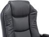 Bürostuhl MEDHA - 114x67x64, Schwarz Kunstleder Metall in Chromoptik Gestell ergonomische Bürostühle Homeoffice Stuhl mit Rollen Bild 5