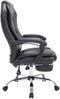 Bürostuhl MEDHA - 114x67x64, Schwarz Kunstleder Metall in Chromoptik Gestell ergonomische Bürostühle Homeoffice Stuhl mit Rollen Bild 3