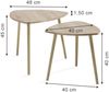Couchtisch Twino Sonoma 48 x 45 cm 2er Set Vicco Bild 2