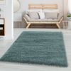 Carpettex 'Unicolor' Hochflor-Teppich, Höhe: 30 mm, Shaggy Langflor, Aqua Blau, 80 cm (Rund) Bild 5