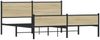 vidaXL Metallbett ohne Matratze Sonoma-Eiche 160x200 cm 3301400 Bild 4