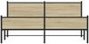 vidaXL Metallbett ohne Matratze Sonoma-Eiche 160x200 cm 3301400 Bild 5
