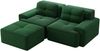 Boneless Modulsofa,Modernes L-förmiges Modulsofa für Wohnzimmer mit Tiefem Sitz bequemes Corduroy-Cloud-Sofa mit Ottoman Getuftetes Zweisitzer-Schlafsofa,Corduroy,Grün, Bild 5
